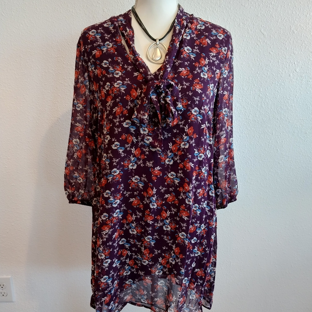 Flower Purple Dress